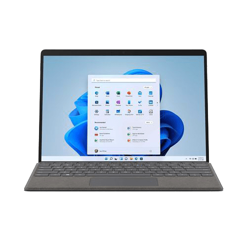 PC portable Microsoft Surface Pro 8 avec écran tactile de 13 pouces.