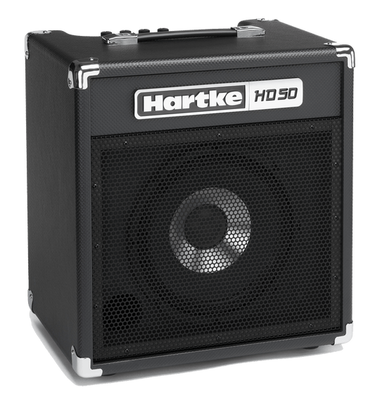 Le Hartke HD25 compact et performant, idéal pour la pratique à domicile et les petites répétitions.