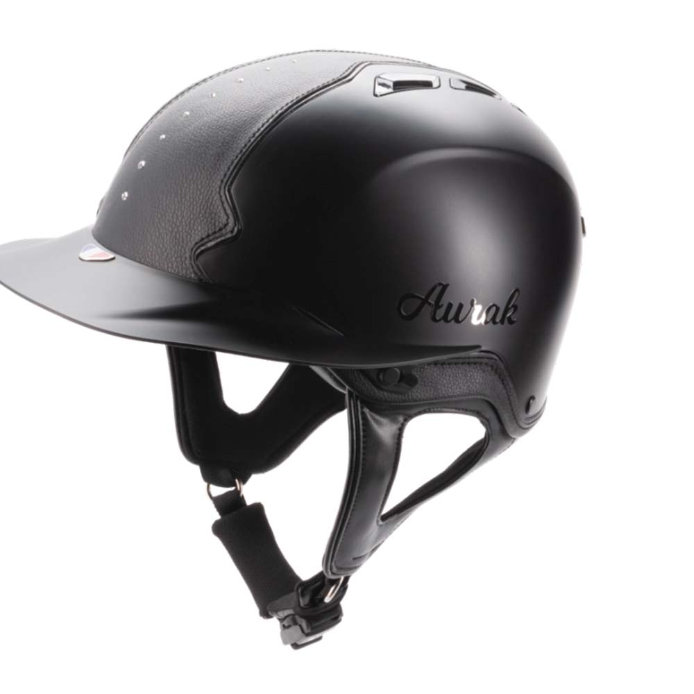 Casque AURAK GIBSON avec cristal et une grande visière pour vous protéger du soleil.