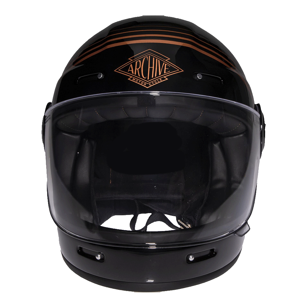 Le logo de ce casque Archive Vintage brille de mille feux.