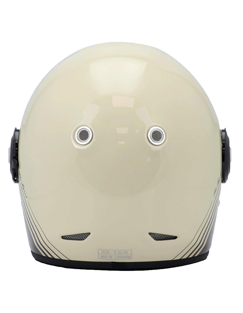 Aération arrière dans la version beige de ce casque archive vintage V 135