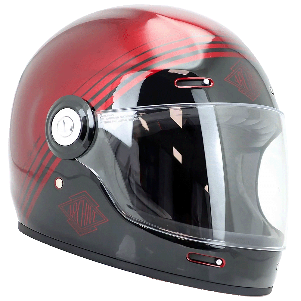 Aération basse et haute en face avant du casque v135