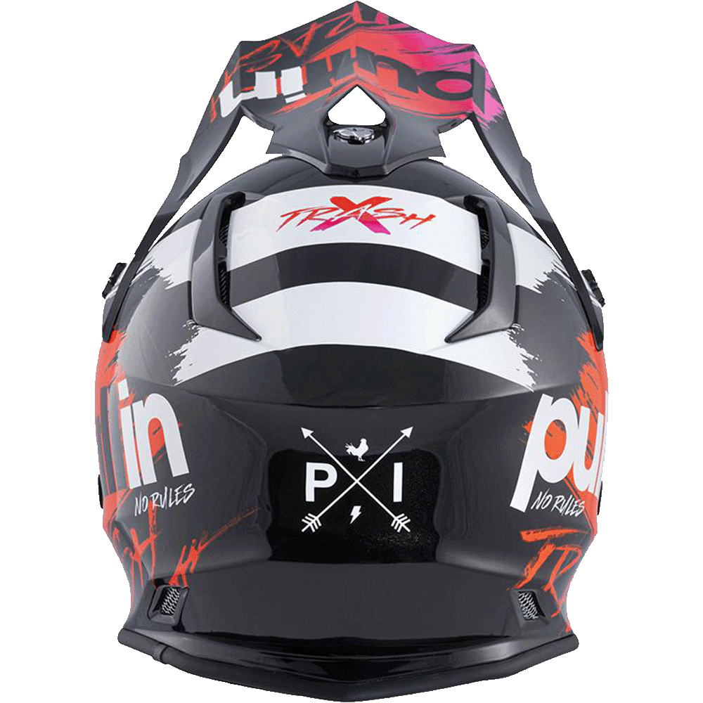 Casque motocross Pull-In TRASH 2022 Kid, design moderne, visière ajustable et protection optimale.
