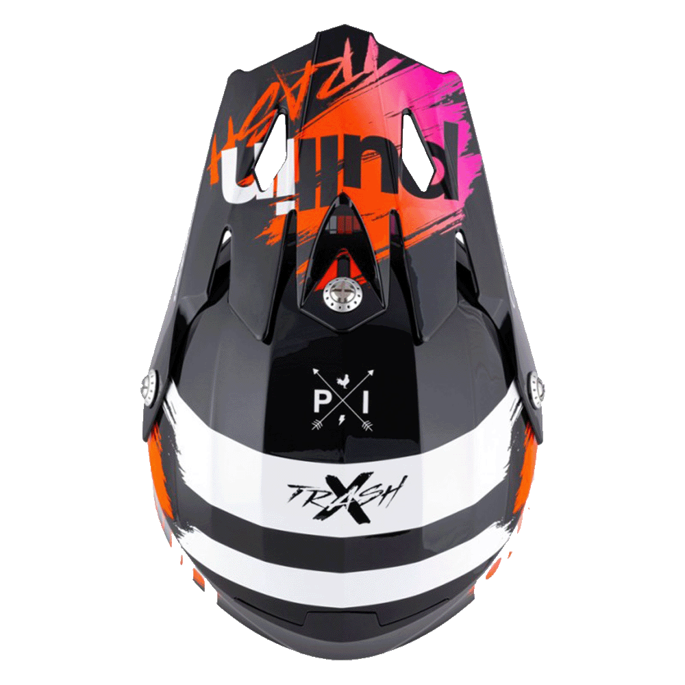 Casque tout-terrain Pull-In TRASH 2022 pour enfant, conçu pour la sécurité et le confort en sport extrême.