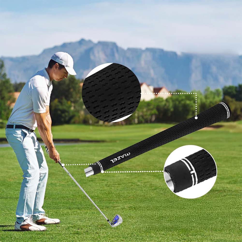 Texture souple et agrippante du revêtement du manche pour une maitrise parfaite de votre club de golf MAZEL