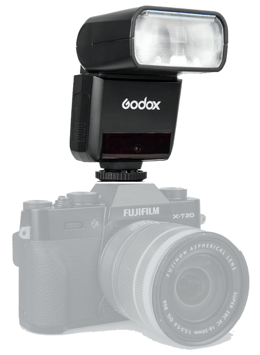 Le Godox TT350F spécialement conçu pour les appareils photo Fujifilm.