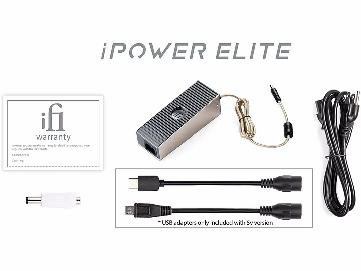 Alimentation iFi iPower 5V avec réduction du bruit pour appareils audio