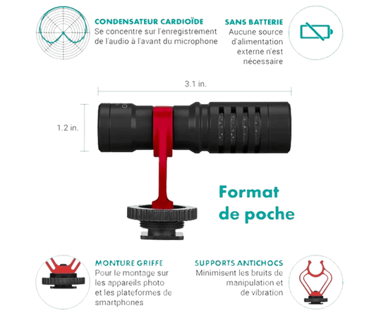 Les dimensions du micro VXR10