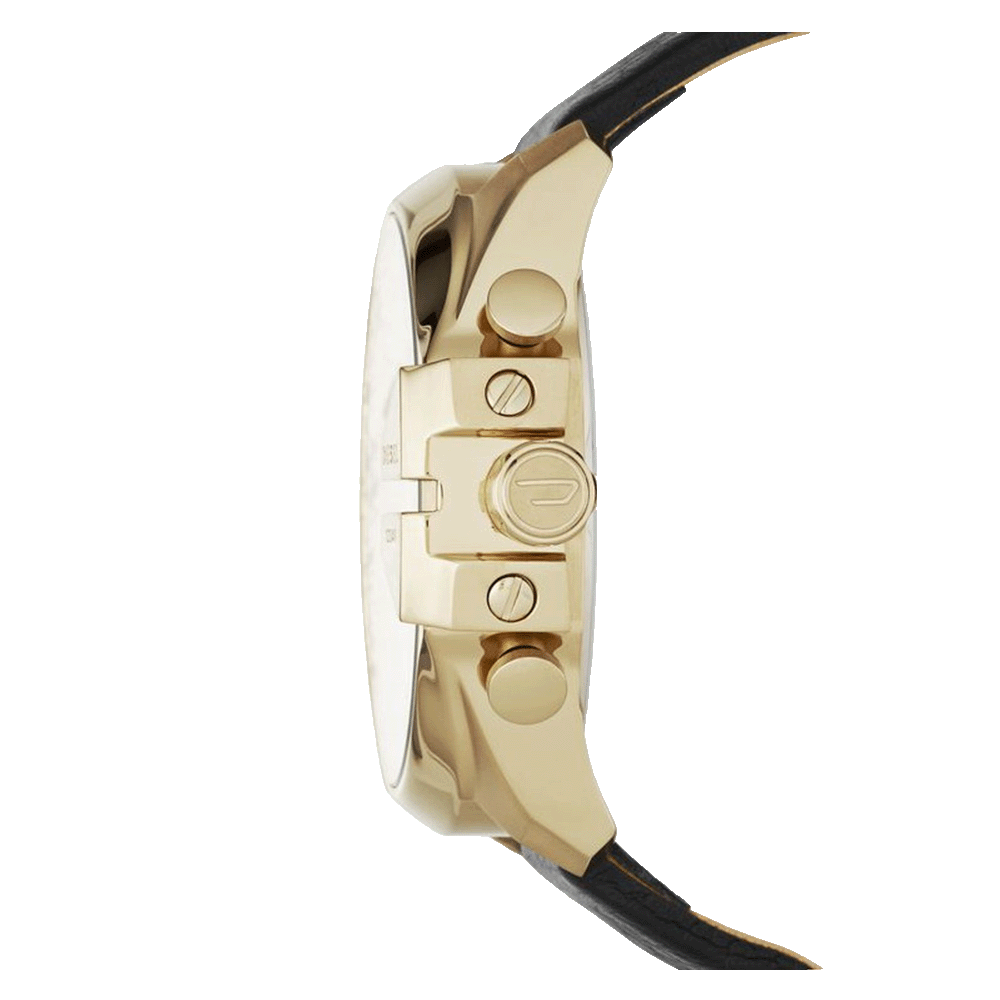Boitier acier dorée pour cette montre brillante.