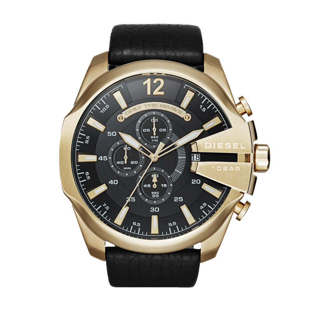 Montre Diesel Modèle DZ4344 la conjugaison de l'or et du noir.