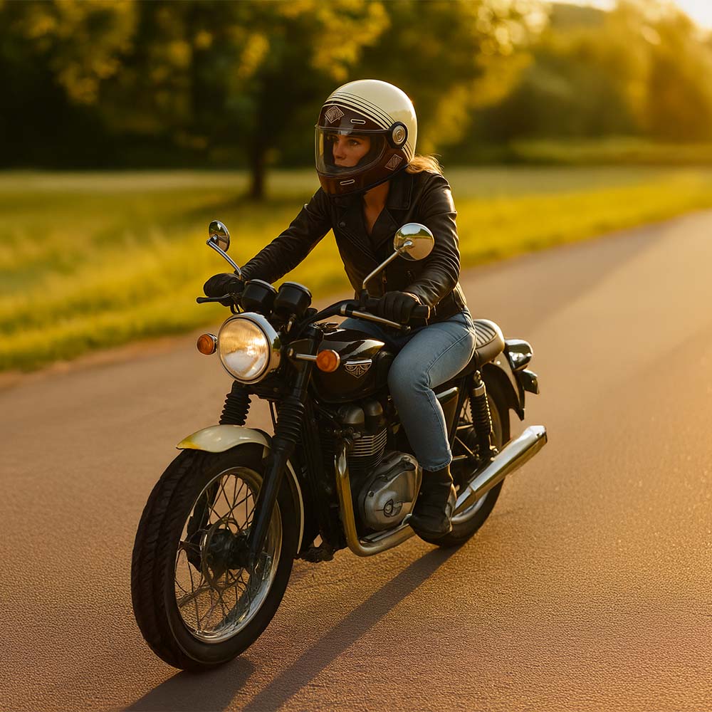 Casque moto Archive Vintage The Legend V135 - Les Etoiles de Magalie
