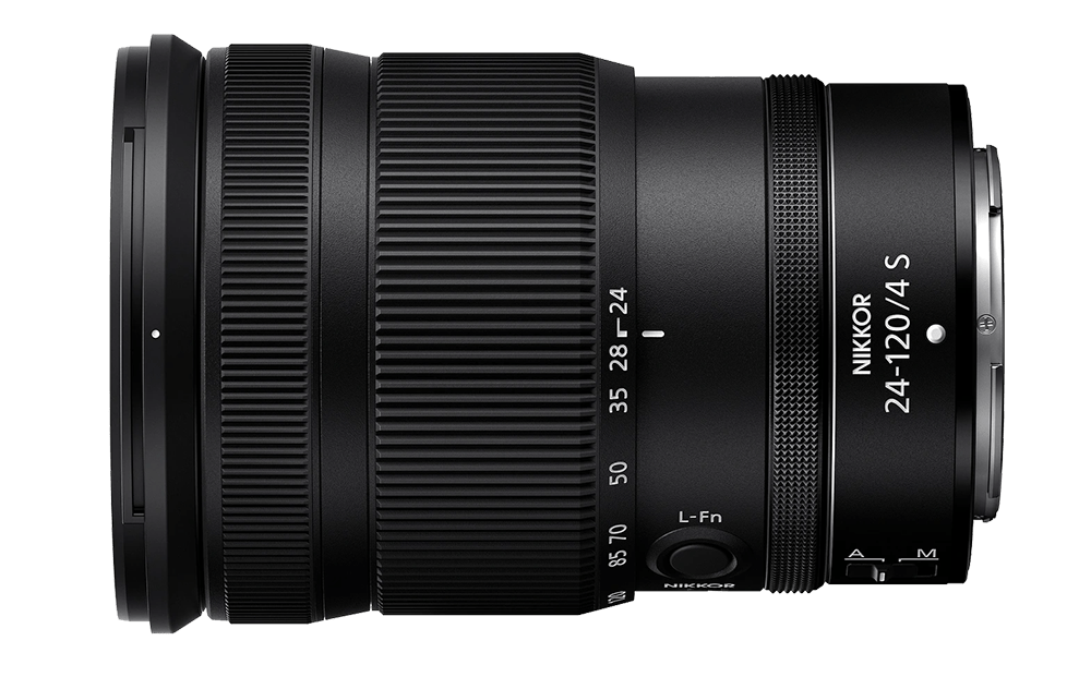 Objectif Nikon Nikkor Z 24-120mm f/4 S avec zoom 24-120mm