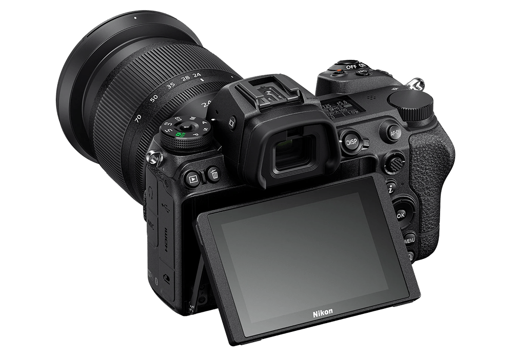 Écran tactile inclinable du Nikon Z 6II pour une prise de vue flexible