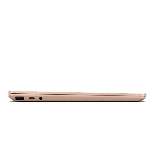 Utilisation du Microsoft Surface Laptop Go, parfait pour la productivité et le divertissement grâce à sa puissance et son autonomie.