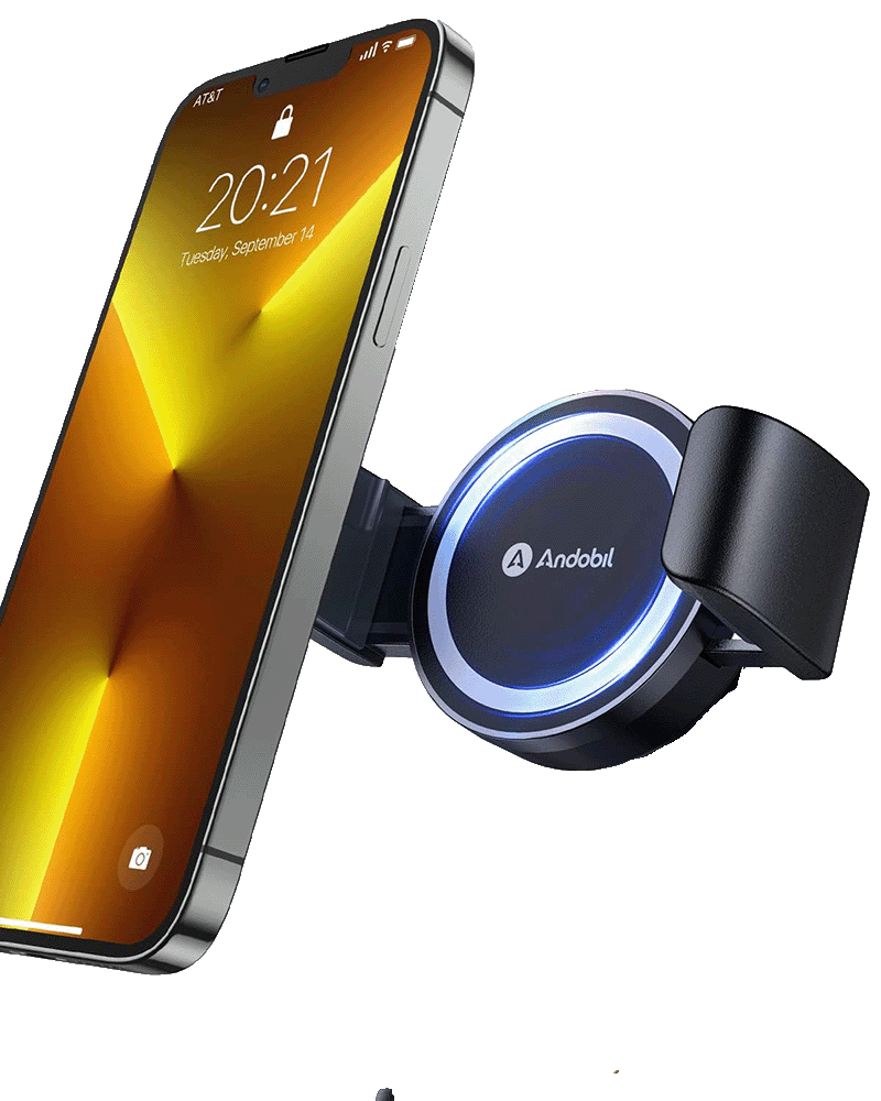 Support magnétique ANDOBIL, parfait pour le vlogging, les voyages et la photographie mobile sur iphone.