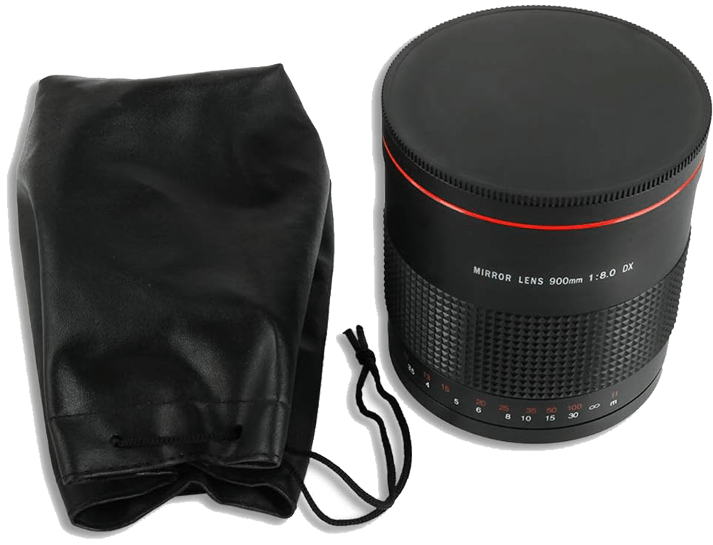 Objectif catadioptrique compatible avec monture T2 et reflex.