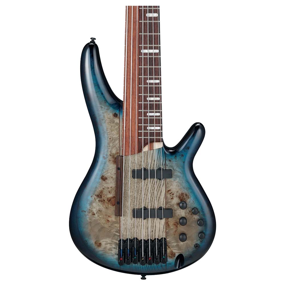La tablette d'une Guitare basse IBANEZ 7 cordes SRAS7 SDGR.