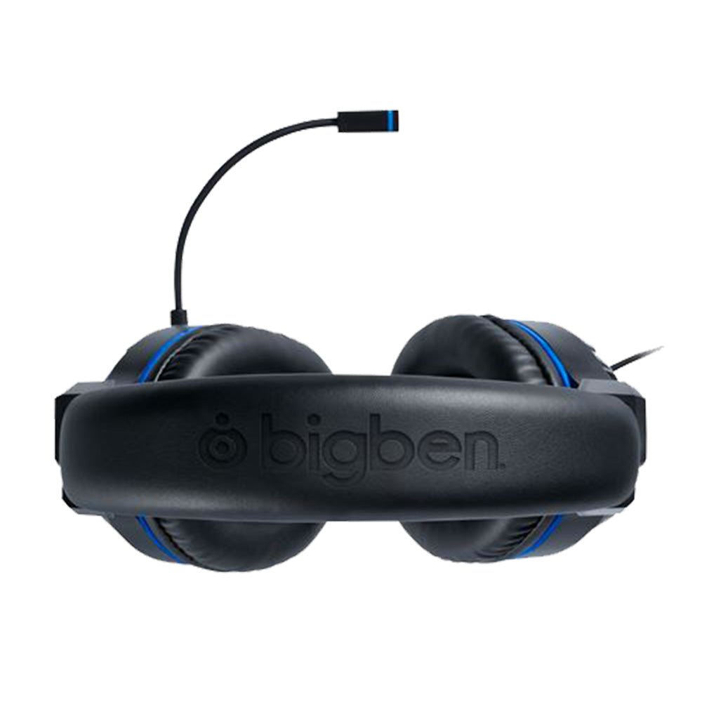 Marque BIG BEN gravée sur l'arceau de tête de ce casque pour PS4
