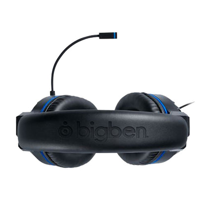 Marque BIG BEN gravée sur l'arceau de tête de ce casque pour PS4