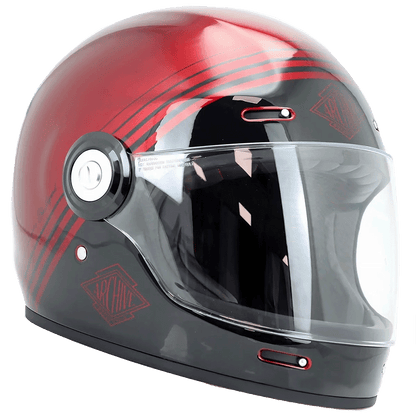 Aération basse et haute en face avant du casque v135
