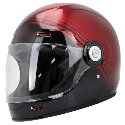 Faites vous remarquer avec ce casque brillant the legend v135 couleur Shiny Red