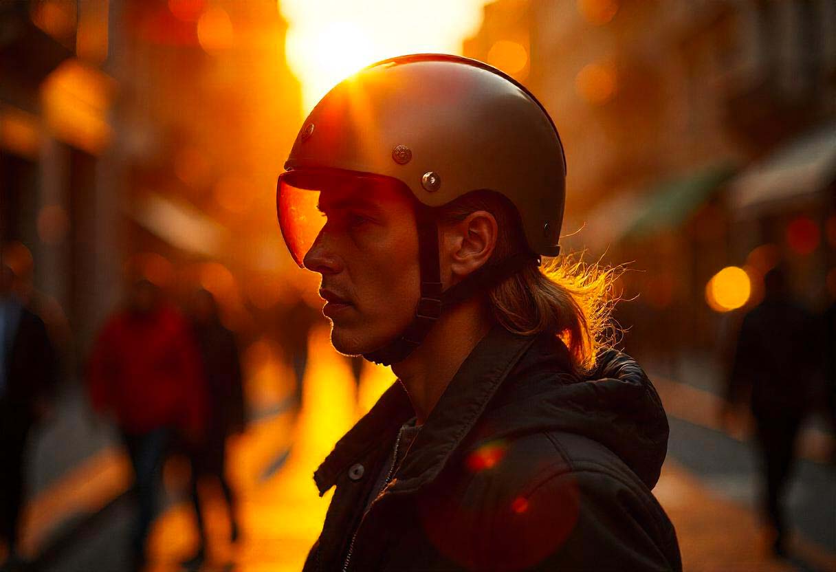 Les casques "jet" sont des casques ouverts et confortables pour la circulation urbaine en deux roues.
