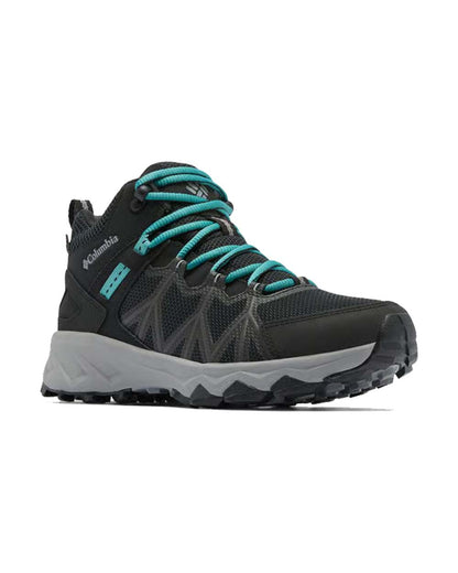 chaussures marche femme Columbia noir confort maintien lacets bleu pétrole