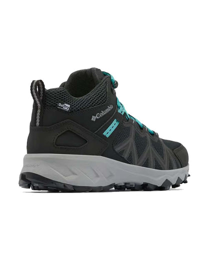 chaussures Columbia femme noir trail accroche terrain humide lacets bleu