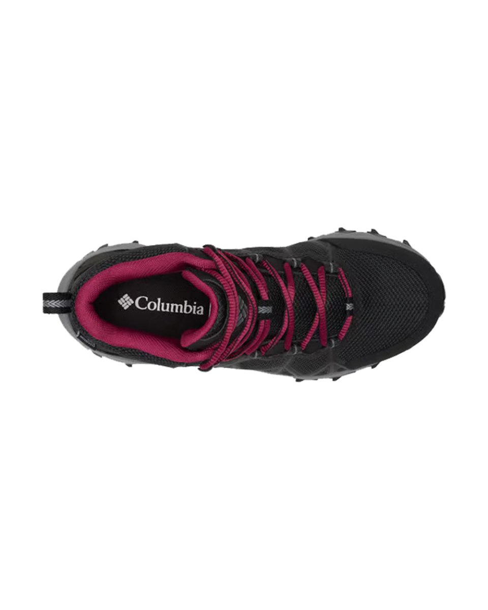 chaussures marche femme Columbia noir confort maintien lacets rose fuchsia