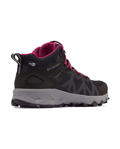 chaussures Columbia femme noir détail lacets fuchsia serrage précis