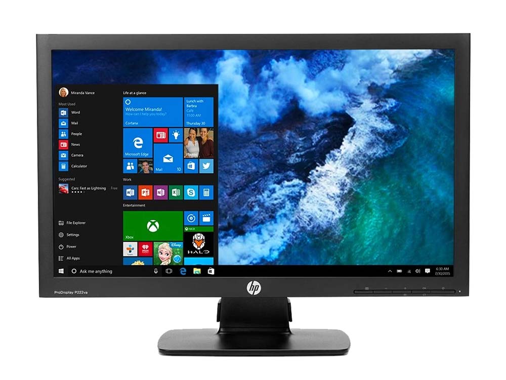 Ecran PC HP Prodisplay P222va est un écran spécialement orienté pour le traitement bureautique.