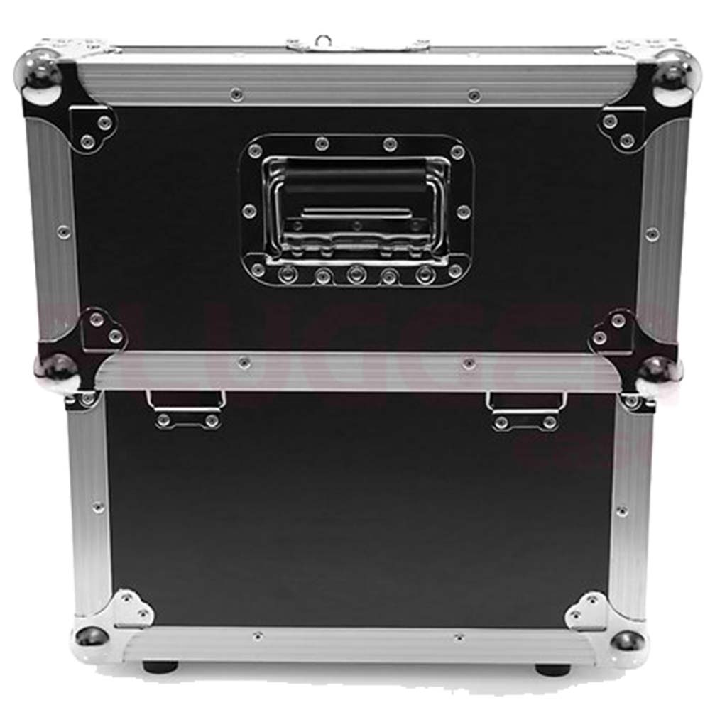 Ouverture de ce flight case plugger vue de dos.