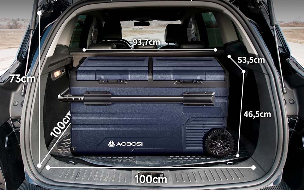 AAOBOSI aux dimensions impressionnantes pour un emport de volume maximum