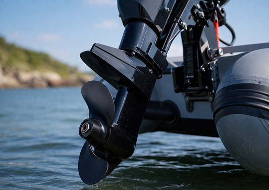 Une hélice adaptée au bateau à moteur hors bord de type zodiac