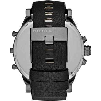 La montre diésel DZ7348 a un bracelet en cuir anthracite.