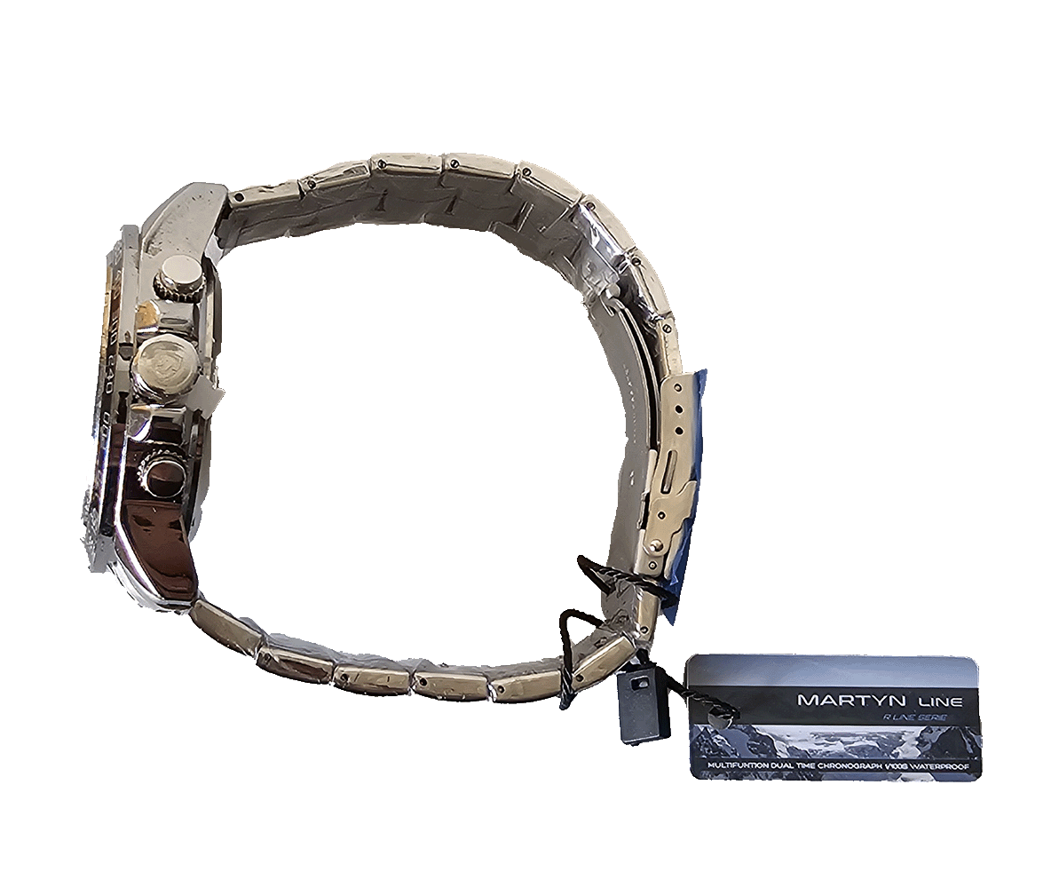 Montre tendance  avec double fuseau horaire et design exclusif.