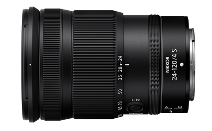 Objectif Nikon Nikkor Z 24-120mm f/4 S avec zoom 24-120mm