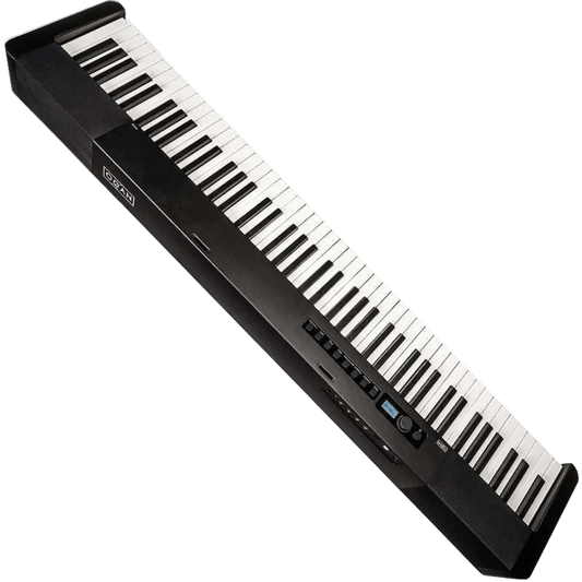 Oqan QK88P rangé dans un espace réduit – Un piano numérique facile à stocker et transporter.