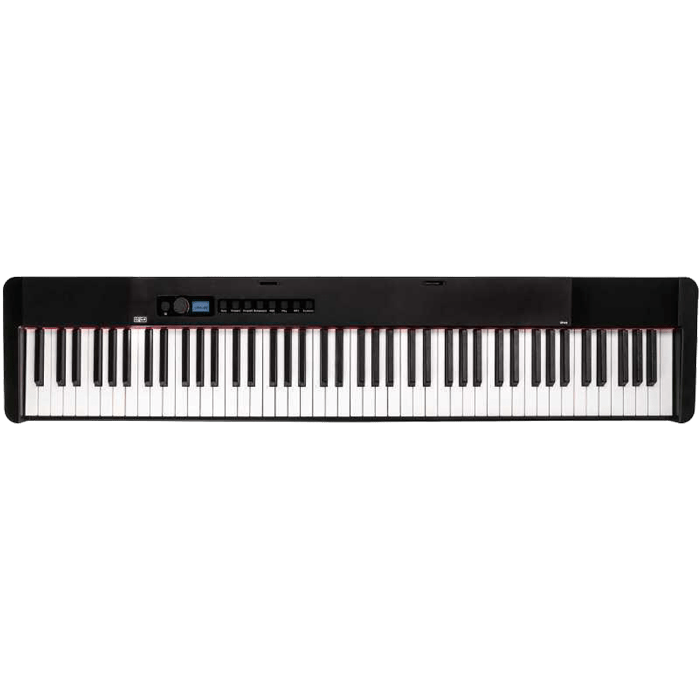 Piano numérique Oqan QK88P vu de face – Un design compact et élégant pour tous les pianistes