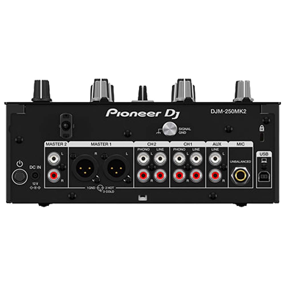 Les connectiques de la platine Pioneer DJ - DJM 250 MK2