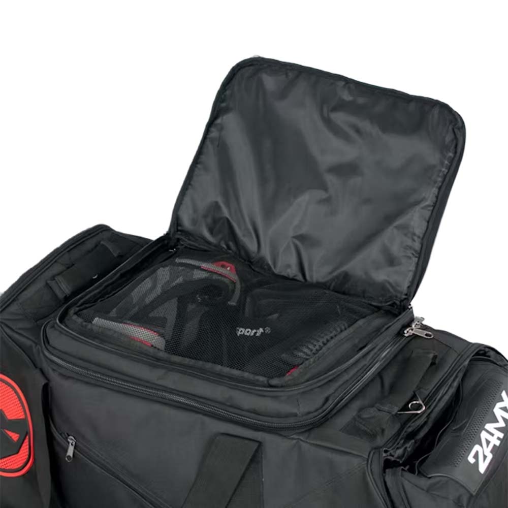 Sacs de Sport 24MX 150L avec sa poche supérieure pour protéger vos accessoires.