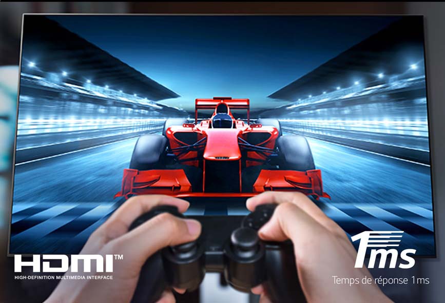 Une qualité d'image incomparable pour un  effet immersif pour tous vos jeux de console. Temps de réponse 1ms